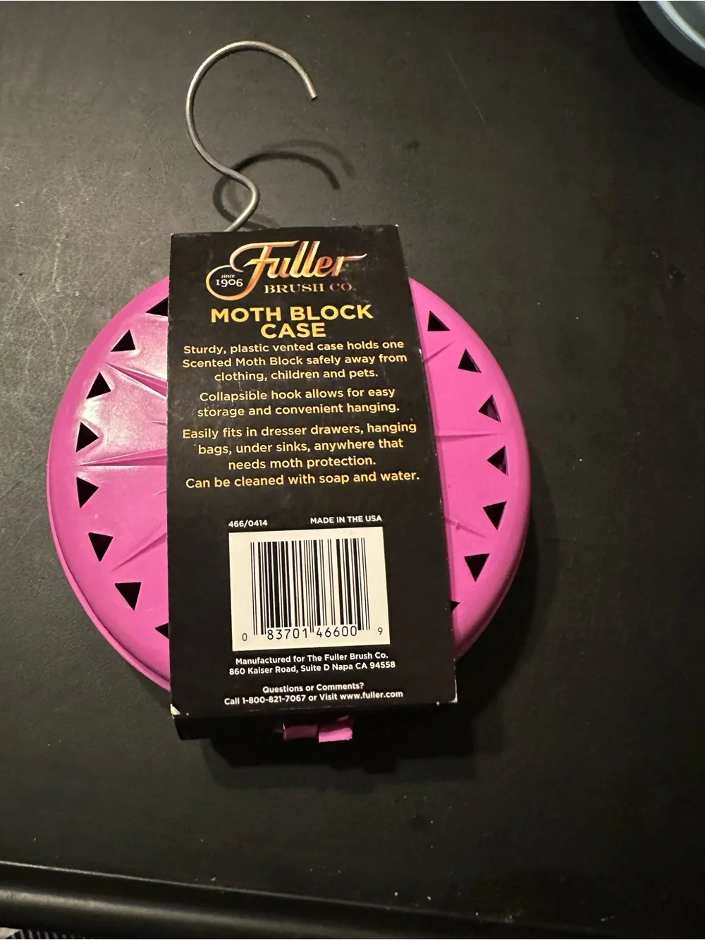 Fuller Brush Co. Pink Moth Block Case